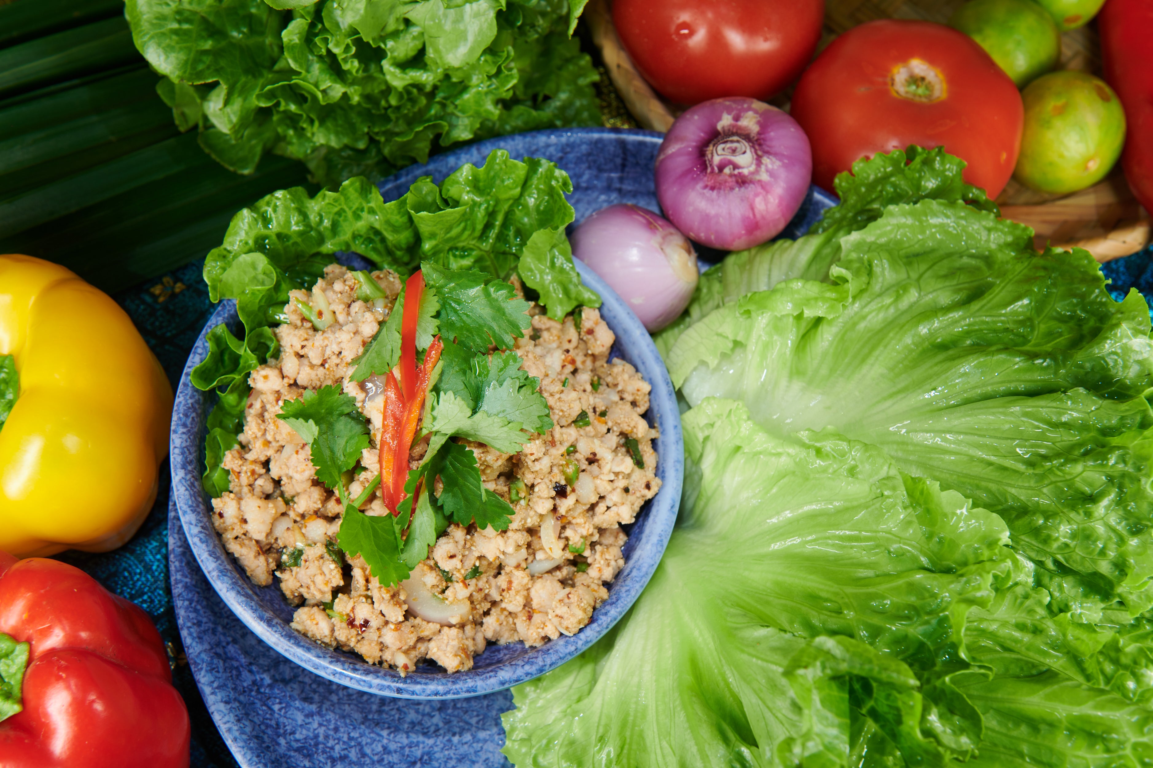 913 香葉肉碎生菜包 (跟生菜)